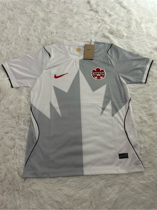 Nike Other - Nike Men's Canada Crest Soccer Jersey - White, Gray & Red